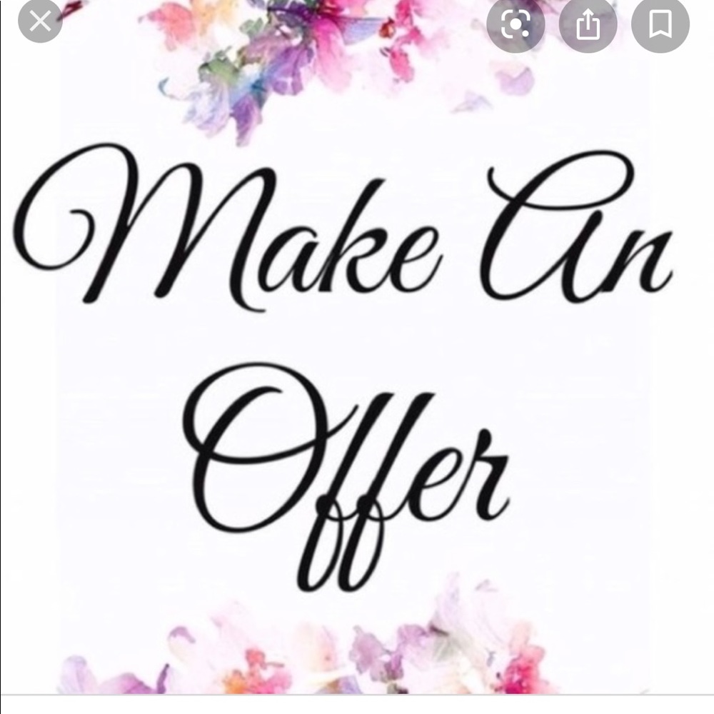 I am open to all reasonable offers